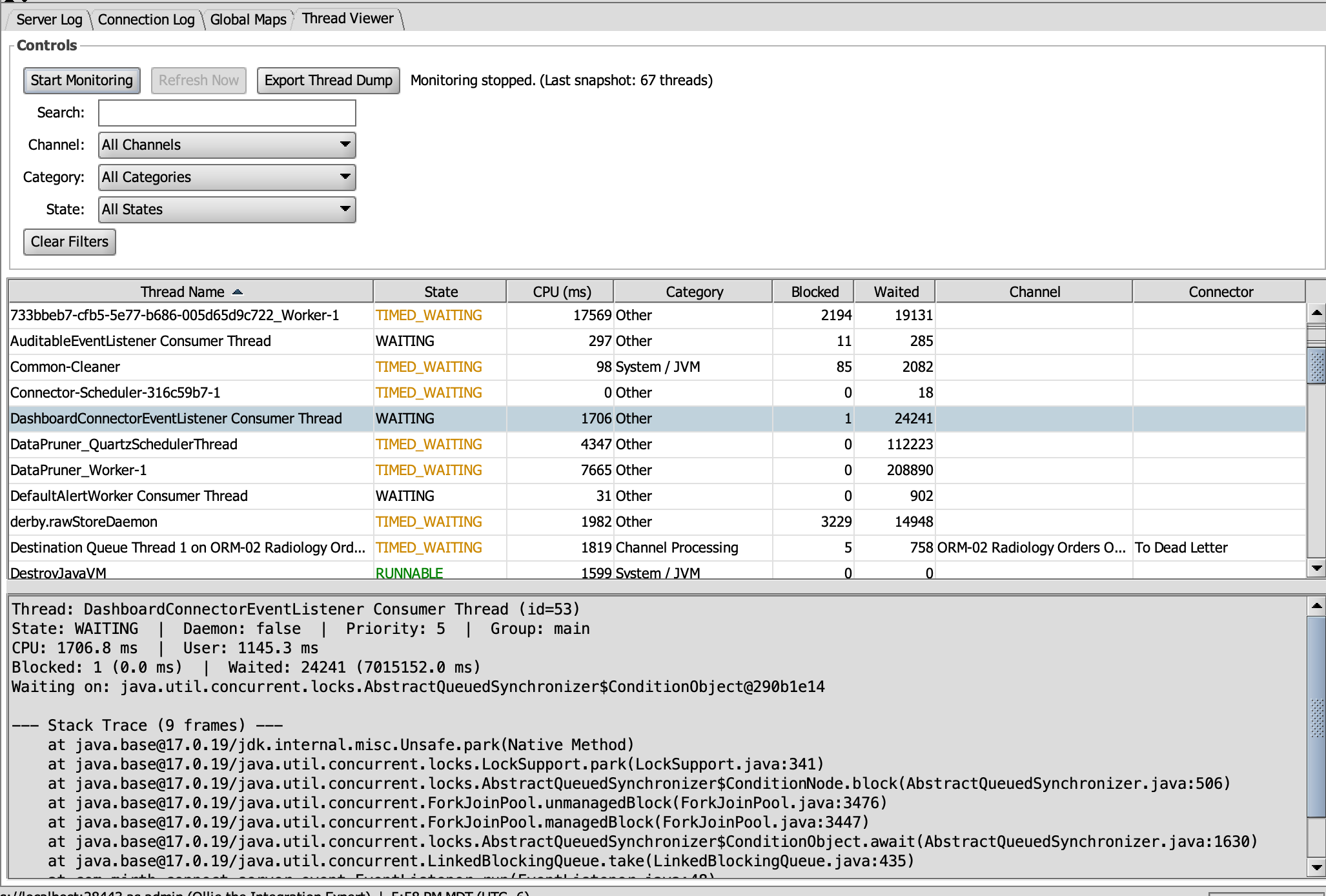 Thread Viewer screenshot